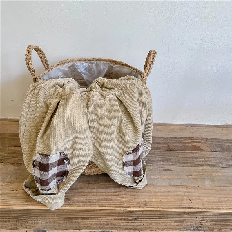

Spring New Arrival Children's Clothing Corduroy Harlan Pants Girls' High Waist Long Pants Soft Treatment Korean Style Kids' T...