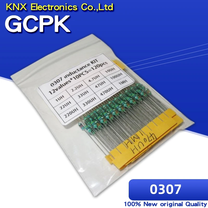 120 قطعة 0307 1/4 واط 0.25 واط مغو 1uH-1MH 12function esx10pcs مكون عينة مجموعة متنوعة جديد و