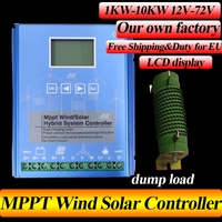 12v 24v 48v Auto Regulator MPPT&PWM Charge Controller Solar & Wind Hybrid System Home Use For Wind Turbine Home Appliance
