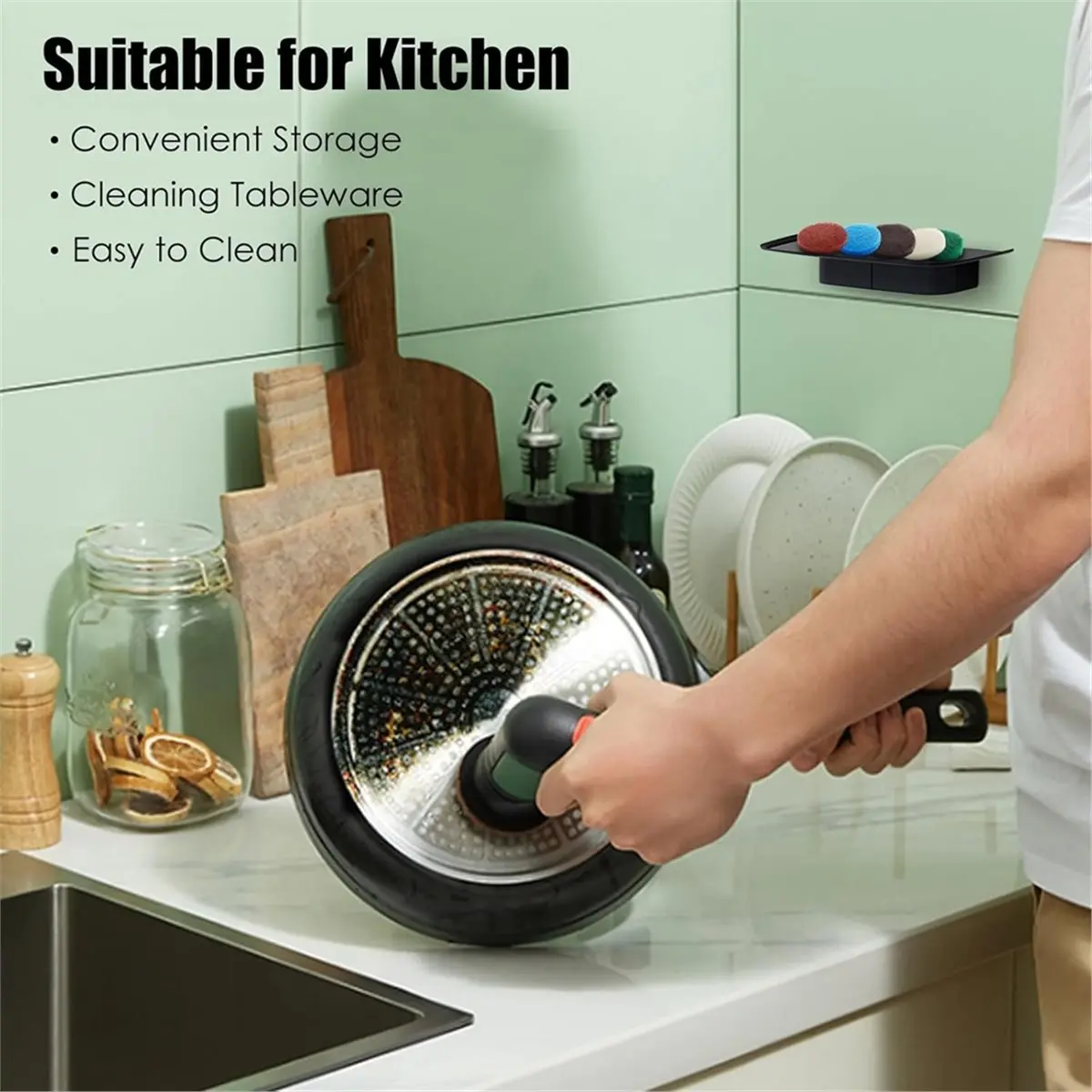 NEW Attachment for Universal Brush Pack of 30, Battery Cleaning Brush Pad with 5 Models for Home/Garden 6033 Cleaning