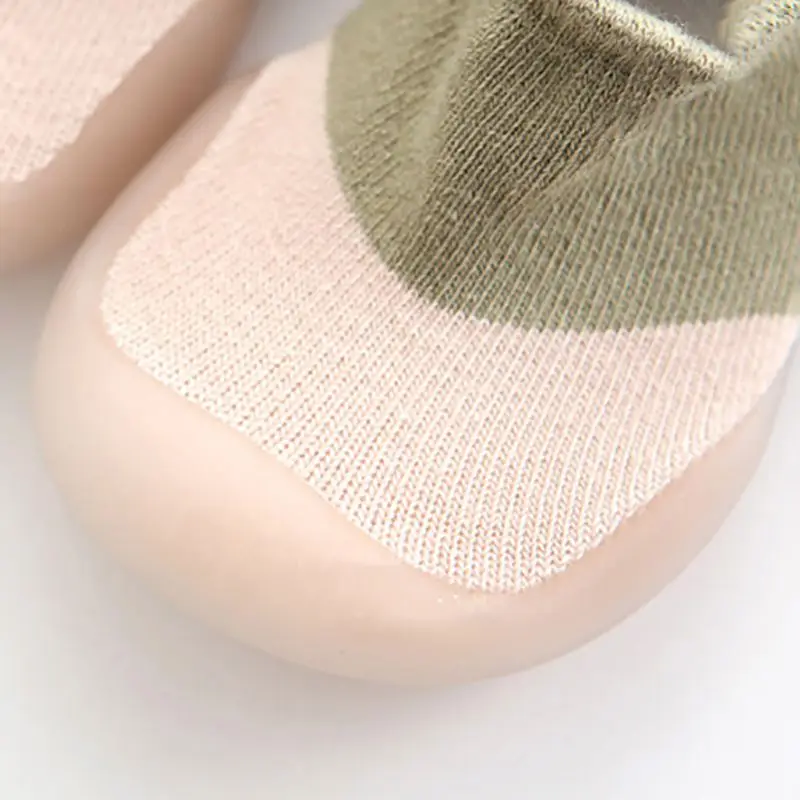 Baby Shoes Boys Girls Toddler Walker Infant Kids Rubber Soft Sole Floor Barefoot Non Slip Casual Shoes Knit Booties