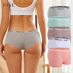 Women's Cotton Panties Boxer Underwear Female Sexy Letter Belt Safety Shorts Seamless Solid Color Intimates Mid Waist Boyshorts