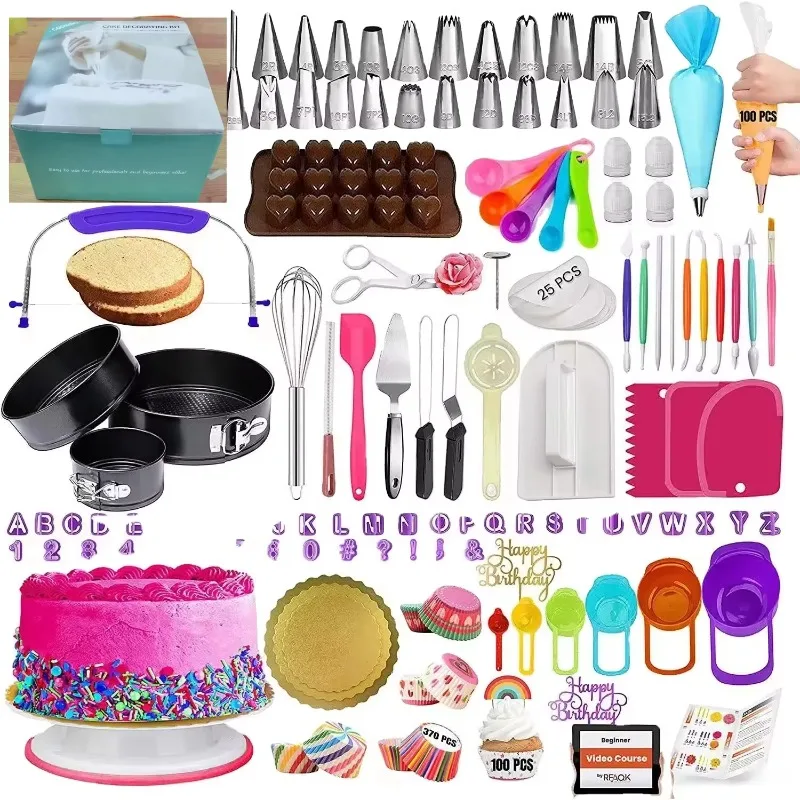 700 Professional Baking Tools Set Fudge Engraving Tools Wholesale Batch Supply Bakery Cake Decoration Kit