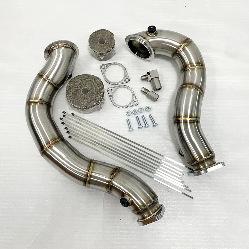 Intercooler Charge Pipe Downpipe Turbo Exhaust Pipe For BMW N54 3.0T E82 E88 E90 E92 E8X E9X 135i 335i 3''
