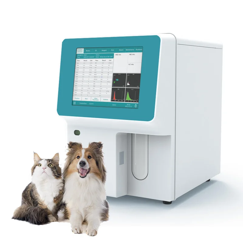 Cell Counter Vet animal use 5 part Blood analysis system hematology analyzer blood counter