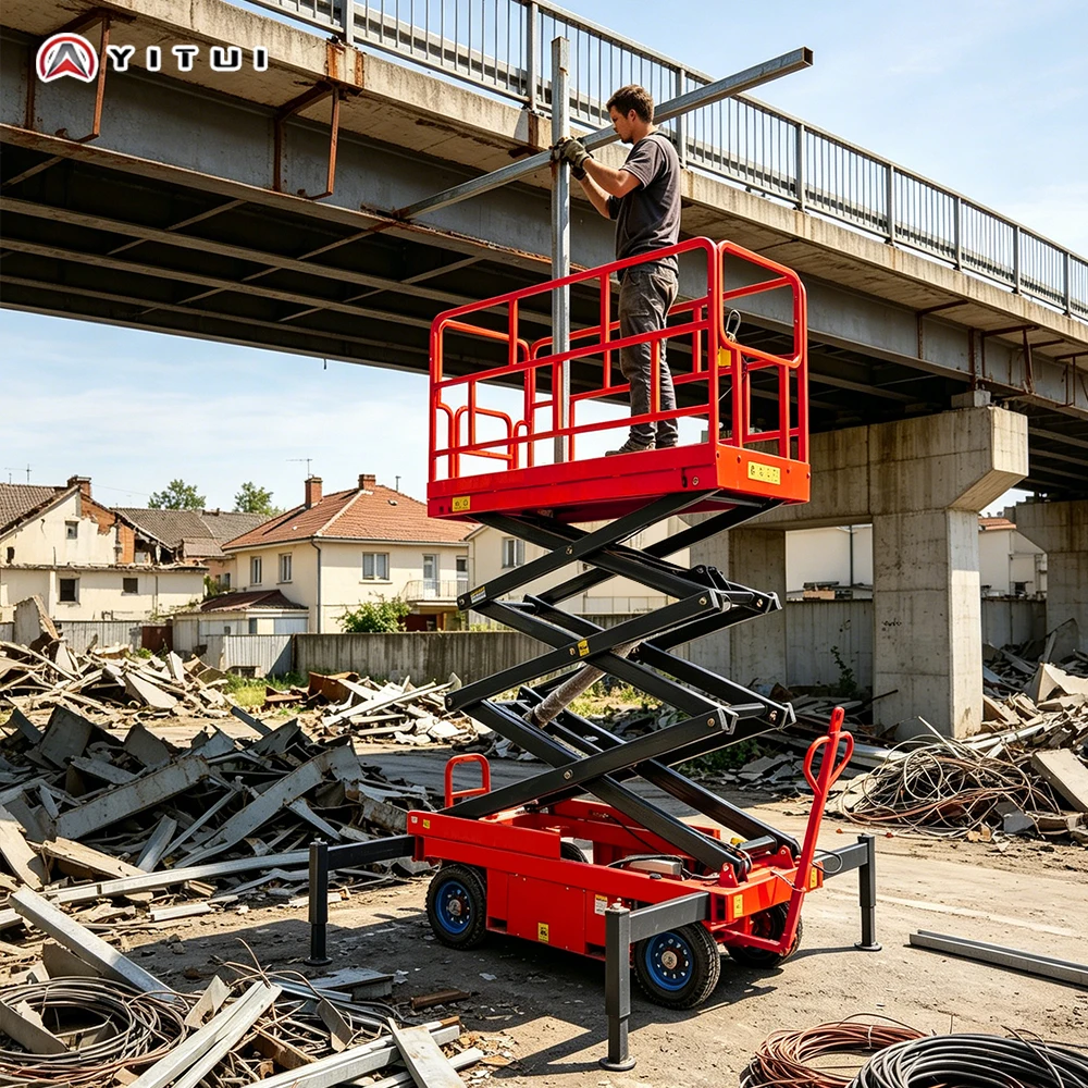 High Stability Fully Automatic Scissor Lift 6-12m Self-propelled Aerial Work Platform Customized Lifting Equipment