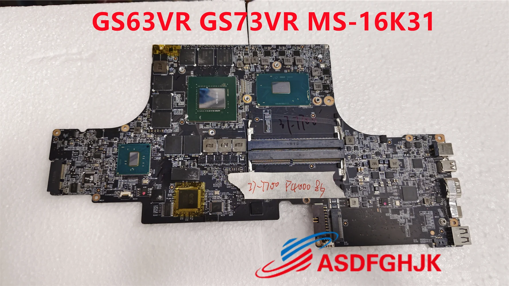 

Материнская плата для MSI GS73 GS63 7RE MS-16K3 MS-17B3 MS-16K31 MS-17B31 с процессором I7-7700HQ N17E-Q3-A1 P4000, тест на графический процессор, быстрая доставка