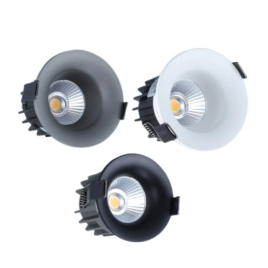 Kısılabilir gömme LED downlight 10W 12W 15W 18W Epistar çip koçanı diyotları tavan Spot ışıkları AC85 ~ 265V arka plan lambaları iç mekan