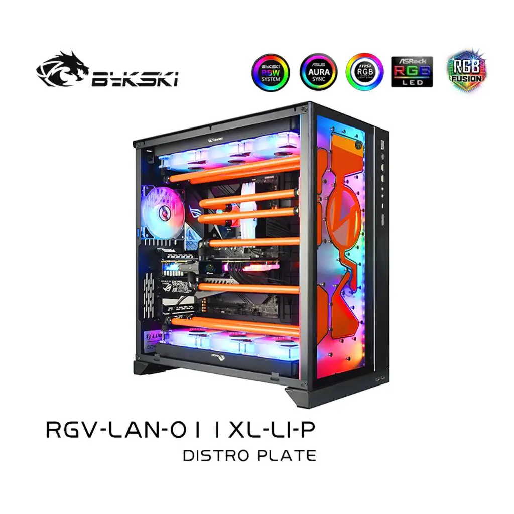 Bykski Distro Plate Reservior dla Lianli PC-O11 Dynamic Chassis RGV-LAN-O11XL-LI-P