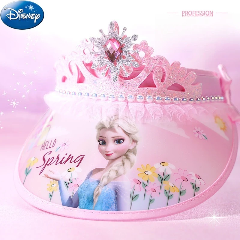 

Disney children's sun hat girls summer sun hat crown hat baby sun protection sky top hat Princess Aisha