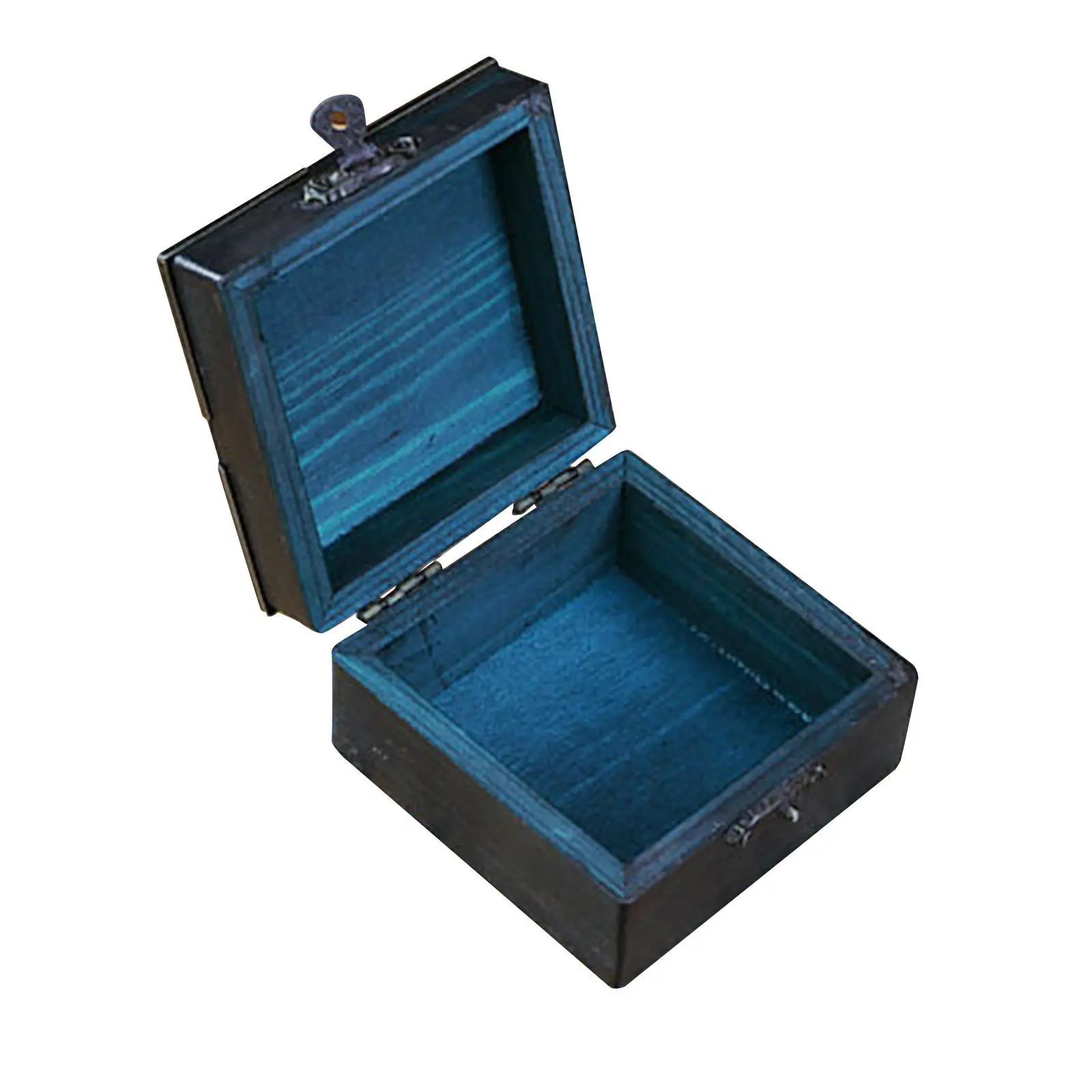 لعبة صندوق الكنز القراصنة باللون الأزرق المحمول متعددة الوظائف حاوية صندوق الكنز القابلة للجمع للقلائد والأقراط الحلي