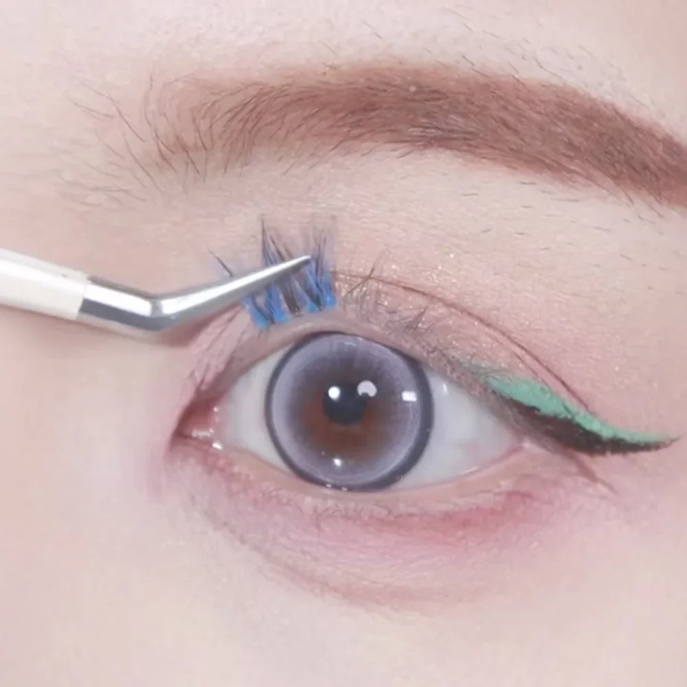 

Colored False Eyelash Individual Cluster Lashes Natural Long Manga Cosplay Fairy Fake Lashes Bunches Makeup Wholesale