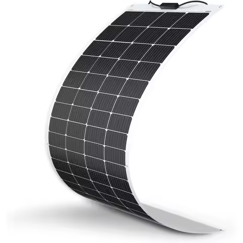 Flexible Solar Panel 200W, 240&deg; Ultra Flexible 200 Watt Solar Panel 12 Volt for Marine RV Cabin Van Car Uneven Surfaces Off-Grid