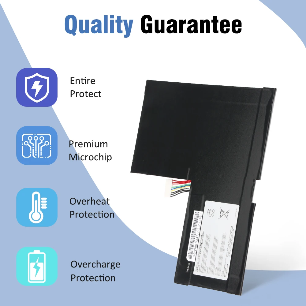 ETESBAY BTY-M6F 11.4V 4640mAh Laptop Battery For MSI GS60 MS-16H2 MS-16H4  2PL 6QE 2QE 2PE 2QC 2QD 6QC 6QC-257XCN Series