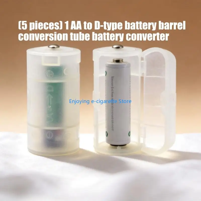 2A-auf-D-Batterieadapterhülse für D-Size-Batteriefach, PP-Konvertergehäuse mit Slip-In-Setups, Notstromversorgung Y4QF – Detail 3