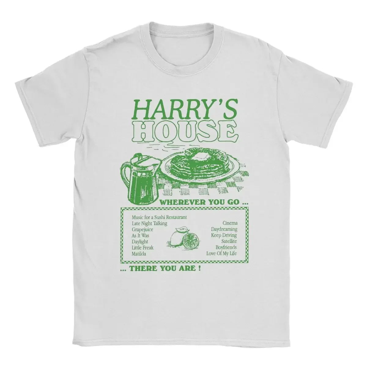 Round Neck Short Sleeve T Shirt Printing Clothing Harrys House Style Menu T-Shirts for Men Fun Cotton Tee Shirt graphic clothing