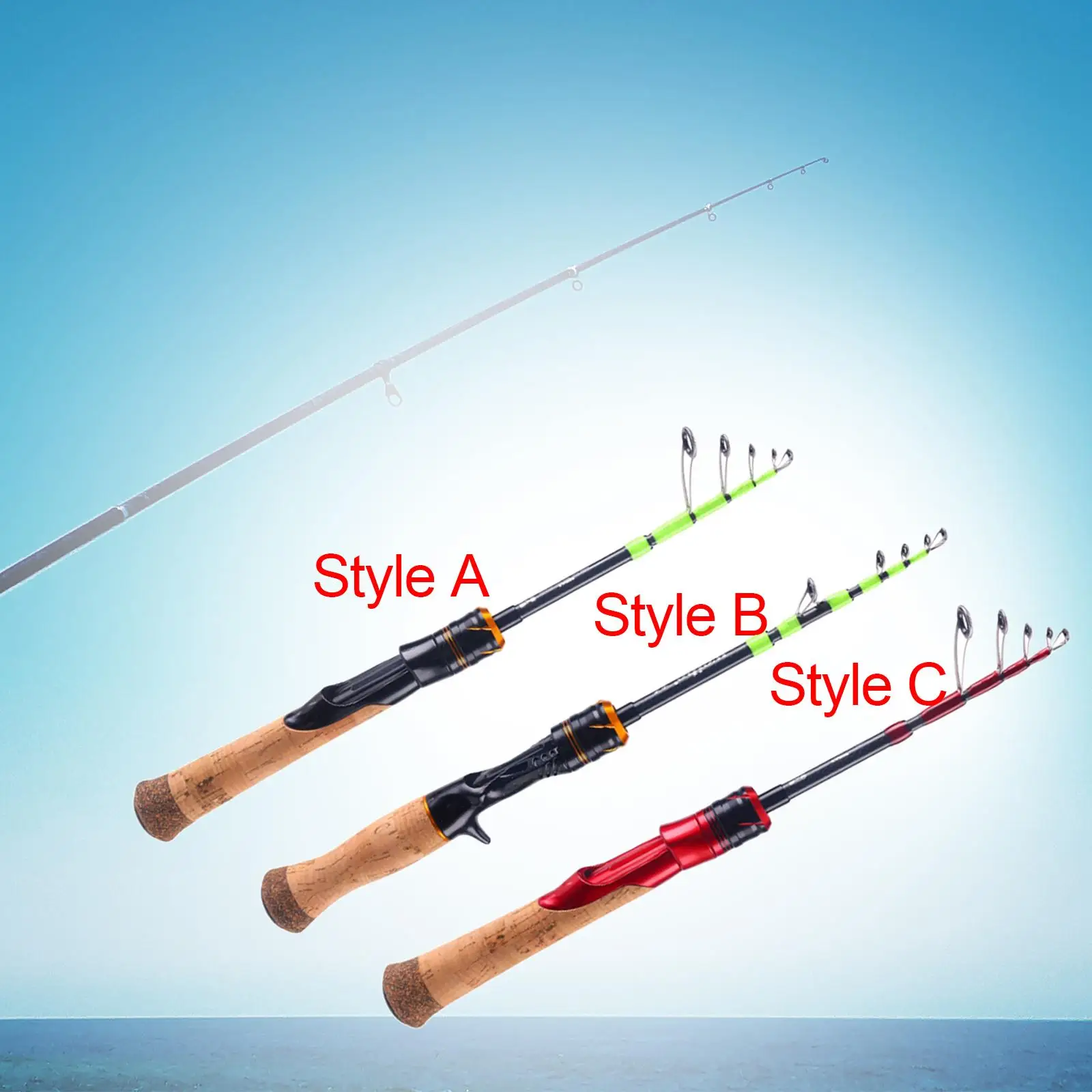

Telescopic Fishing Rod Non Slip Handle for Salmon River Fishing Accessories