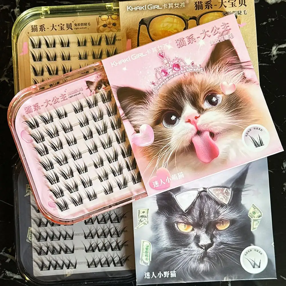 Cat Series Kleberfreie falsche Wimpern Große Prinzessin Kleberfreie falsche Wimpern New Craft Su Daji Comics Fox Ser