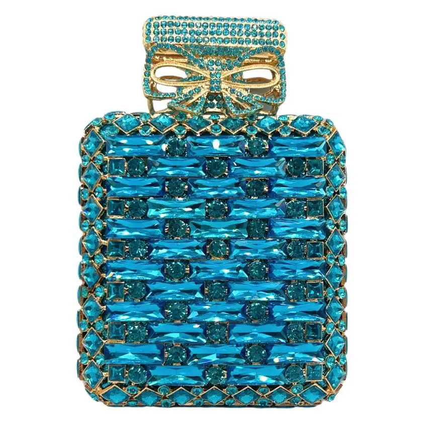 

Perfume Bottle Diamond Dinner Bag Chain Full Of Diamonds Banquet Handbag Clutch Sequin Glamour Party Clutch Hand Bags For Ladies
