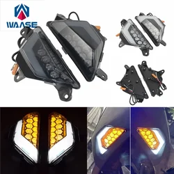 waase For Kawasaki Ninja 300 250 400 500 650 ZX4R ZX6R ZX25R Z1000SX E-Mark Front Turn Signals Blinker Daytime Running LED Light