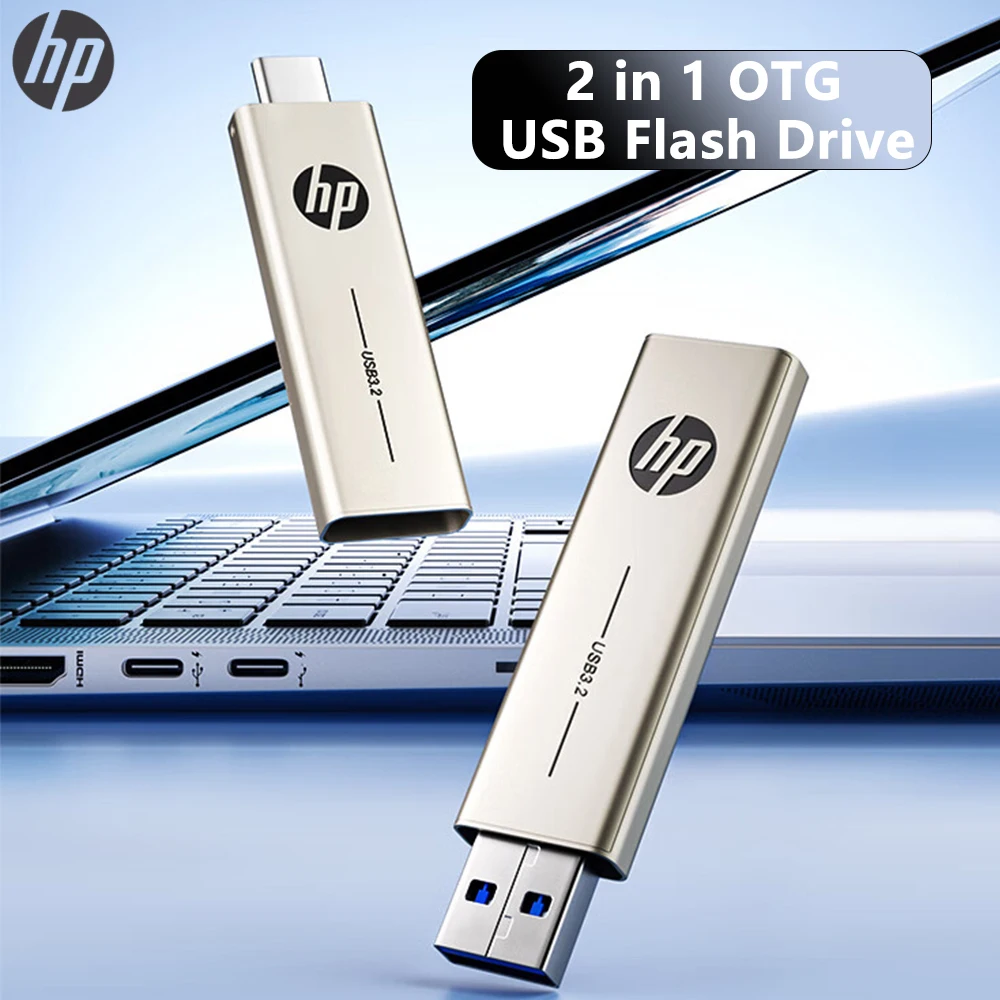 

USB-флеш-накопитель HP 256 ГБ USB3.2 типа C, флэш-накопитель 128 ГБ, 64 ГБ, подвесной для мобильного телефона, ПК