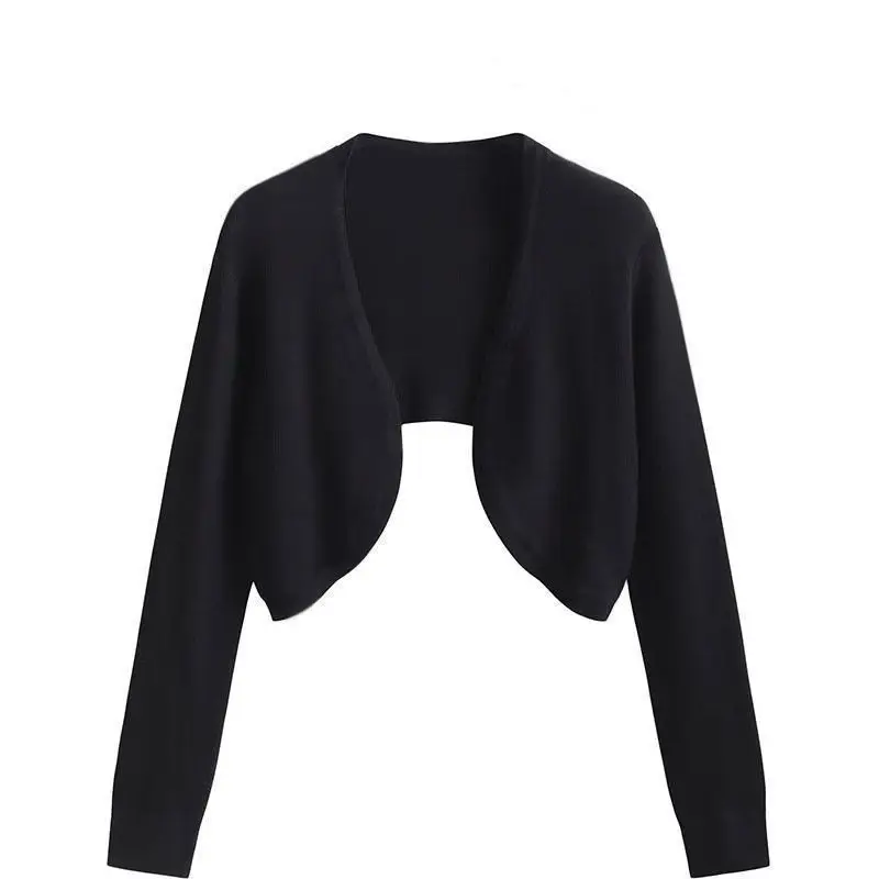 

Basic Jackets Women Cropped Korean Style Temperament Office Lady Elegant Slim All-match Minimalist Chic Designed Spring Overcoat