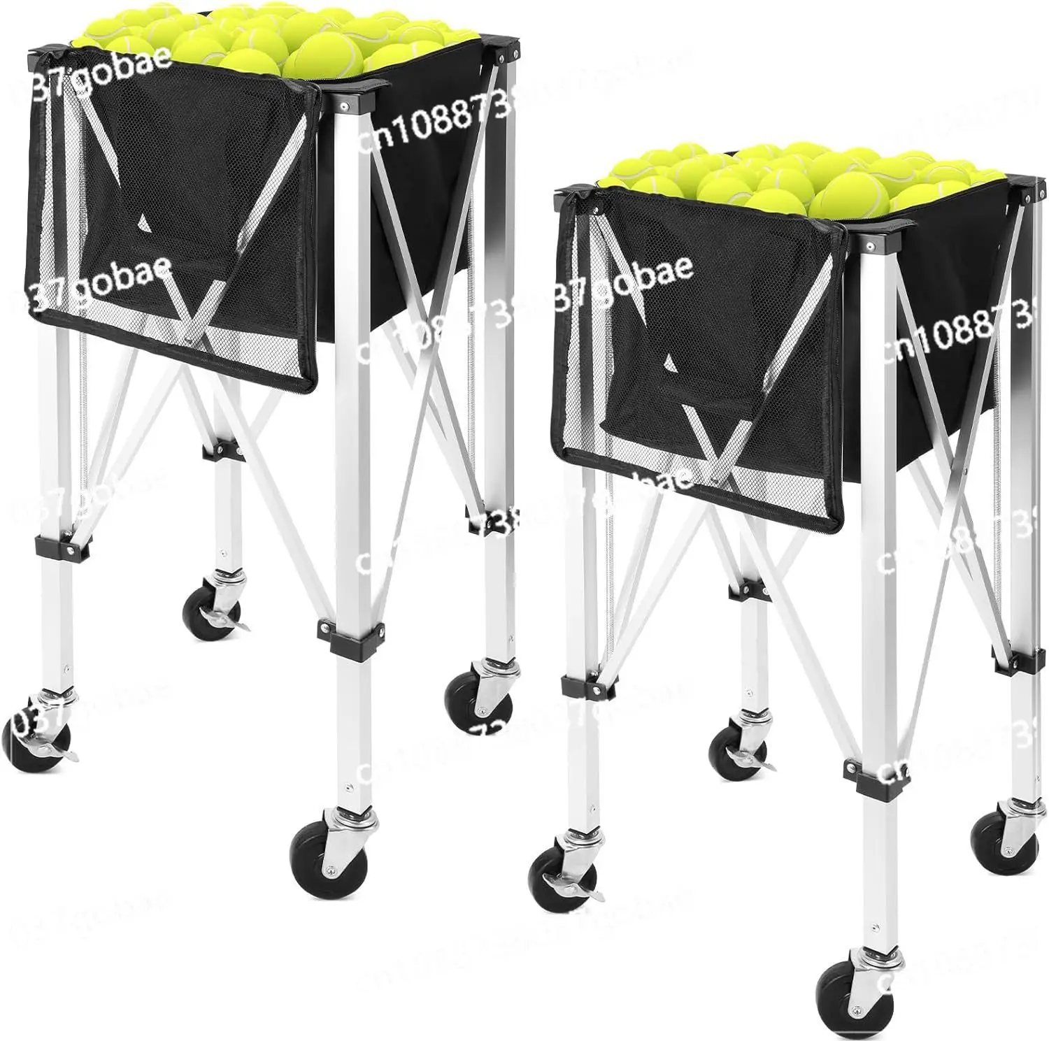 

Folding tennis ball frame aluminum alloy cart mobile portable