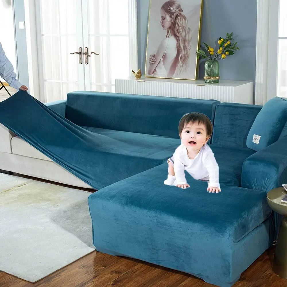 Stretch Soa Slipcover L Shape Soa Covers or Sectional Soa Set,Couch Covers Chaise Lounge Covers or Dogs Pets Kids,urniture Prote