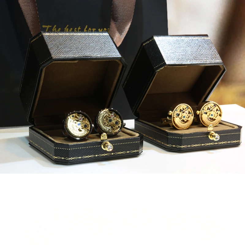 

Y Yongdong winding tourbillon movement high-end men's light luxury cuffs custom shirt suit sleeve studs