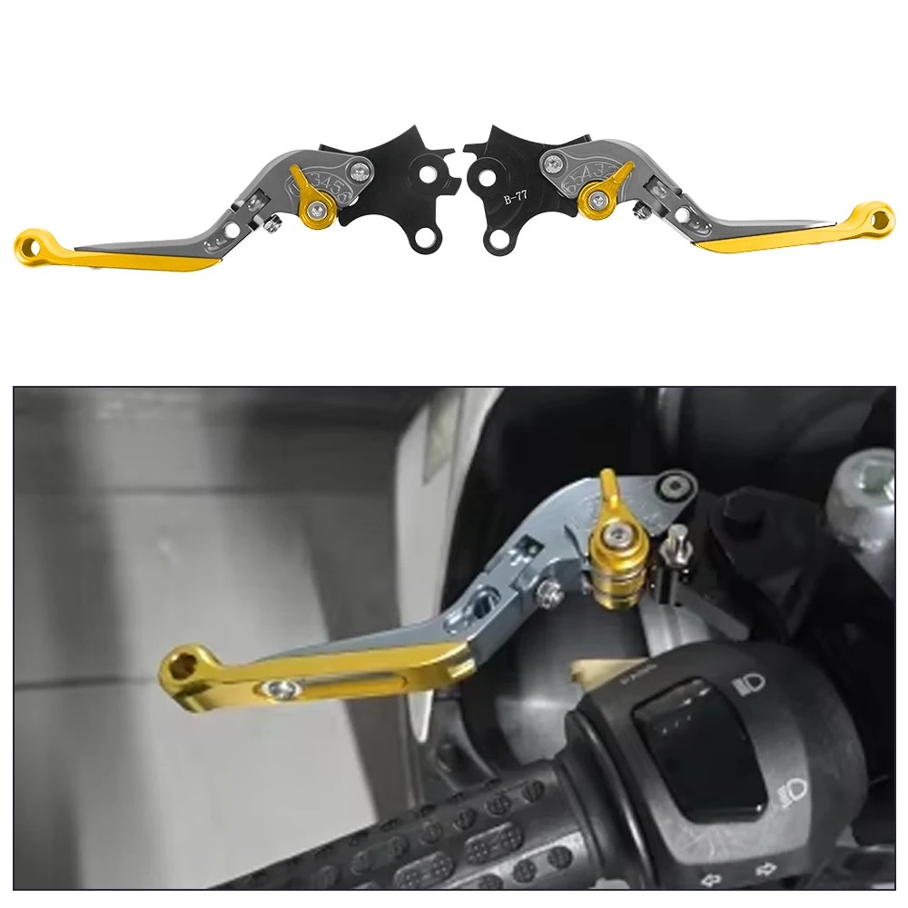 For BMW R1250GS R1200GS Adventure GS R1200 R1250 ADV R1200GSA R1250GSA Motorcycle Foldable Handlebar Brake Clutch Control Lever