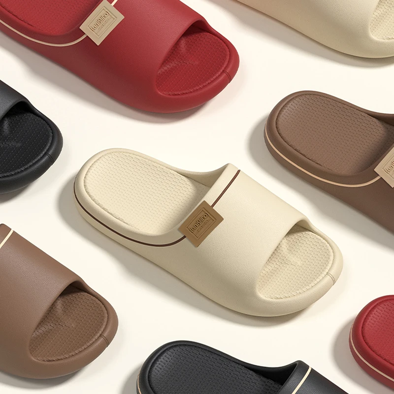 Damen-Hausschuhe, Outdoor-Sandalen für Paare, rutschfeste Strand-Slides, weiche Sohle, Badezimmer-Hausschuhe für Männer und Frauen, flache Schuhe – Detail 2