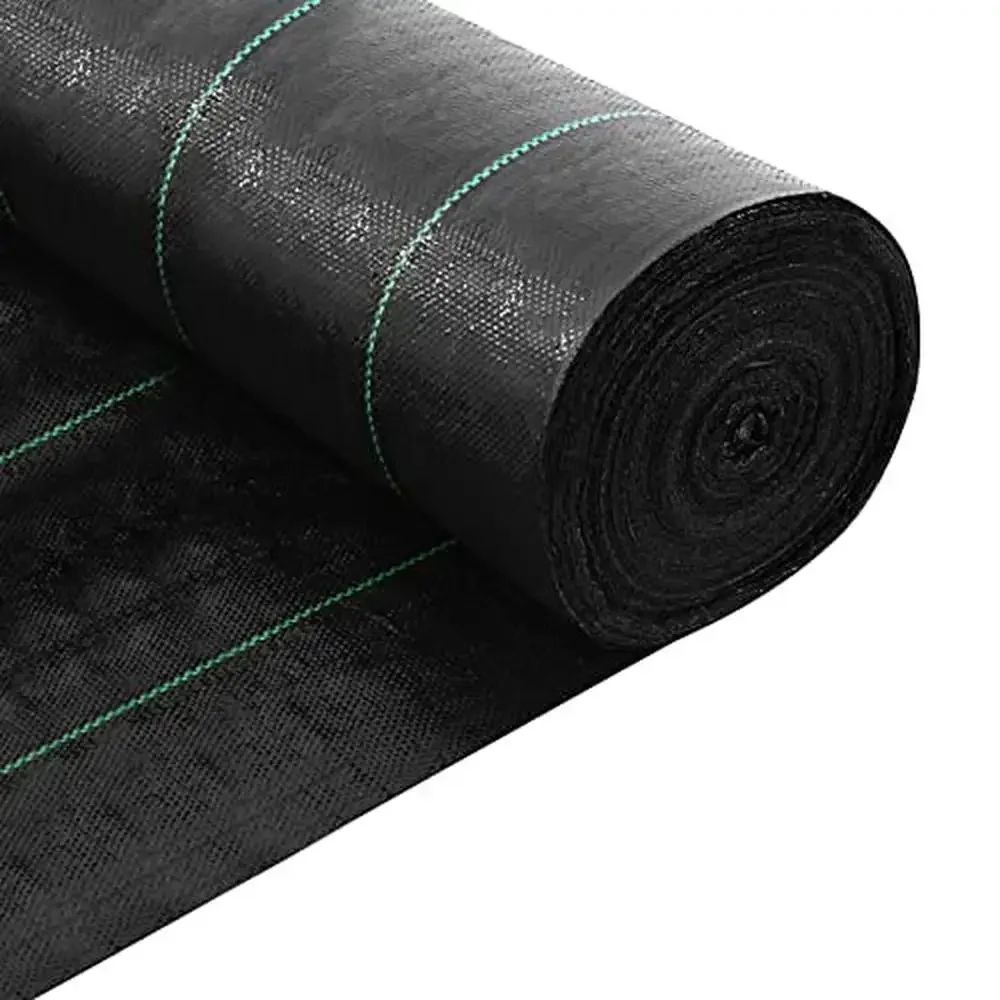 

Commercial Grade 13x115 ft Woven Weed Barrier Fabric Driveway French Drain Heavy Duty Landscape Control Mat Durable 3.5OZ Road