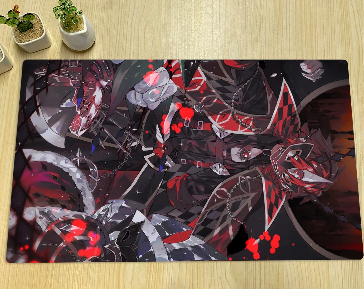 YuGiOh playmat Aluber the Jester of Despia TCG CCG Board Game mat Trading Card Game Mat Anime Mouse Pad Rubber Desk Pad & Bag