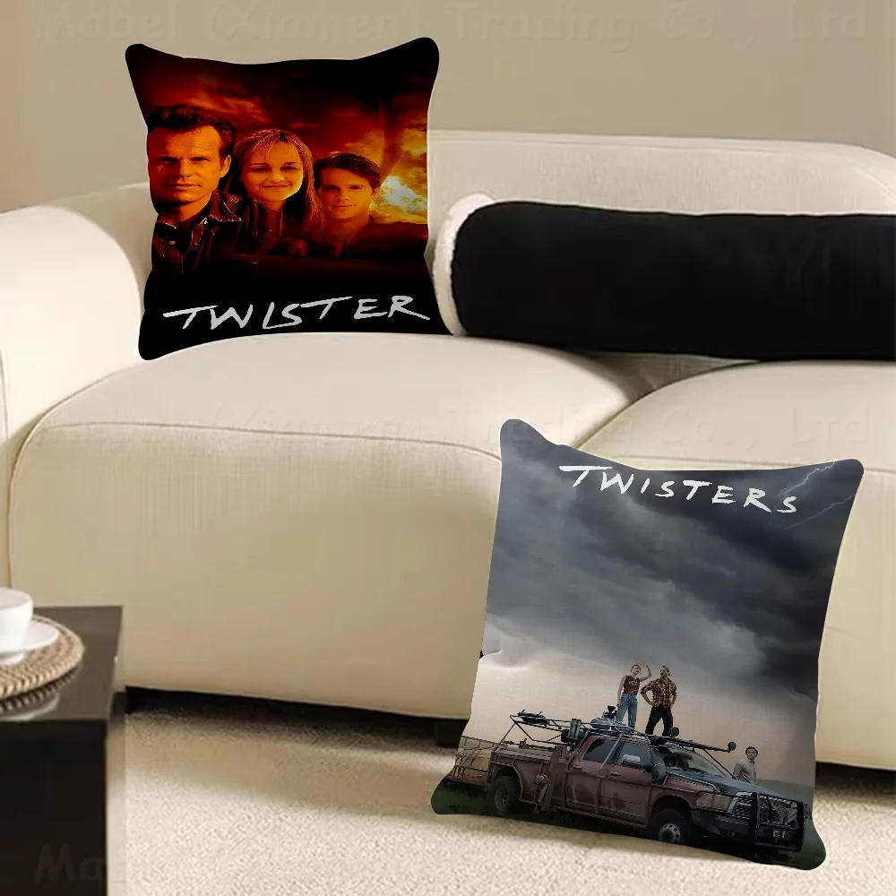 T-TwistersPillow Covers Cartoon Sofa Decorative Home Double-sided Printing Short Plush Cute Cushion Cover