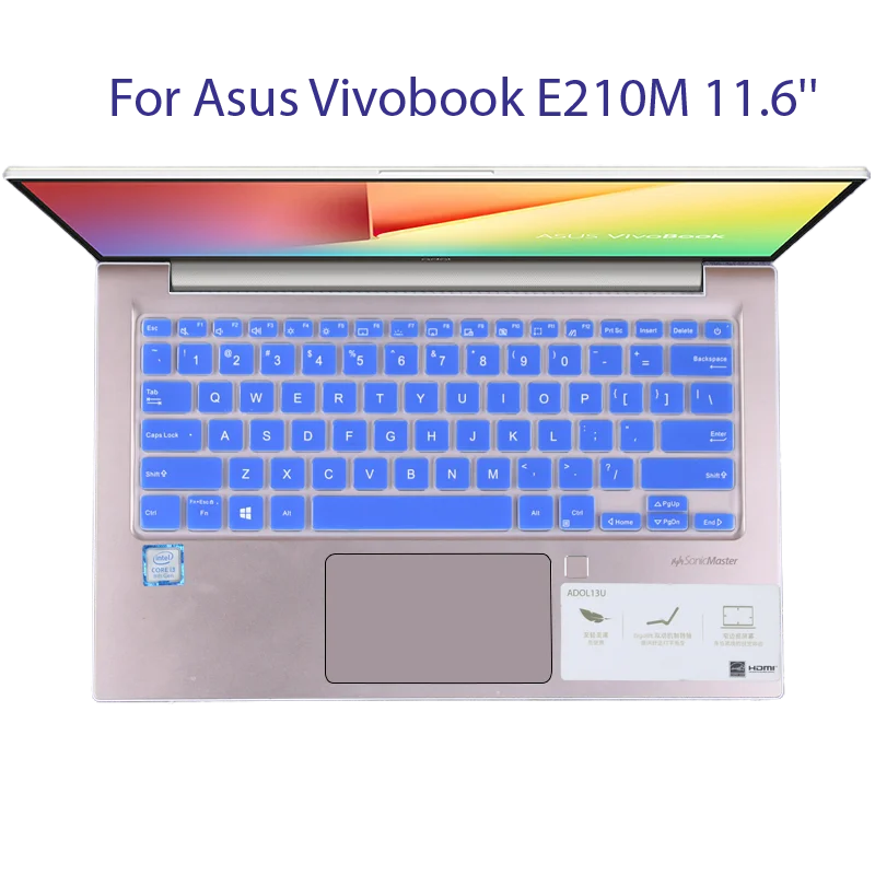 Силиконовый чехол для клавиатуры ноутбука ASUS Vivobook Go E210M E210KA E210MA E210K E210 KA MA L210 L210MA 11,6 дюймов