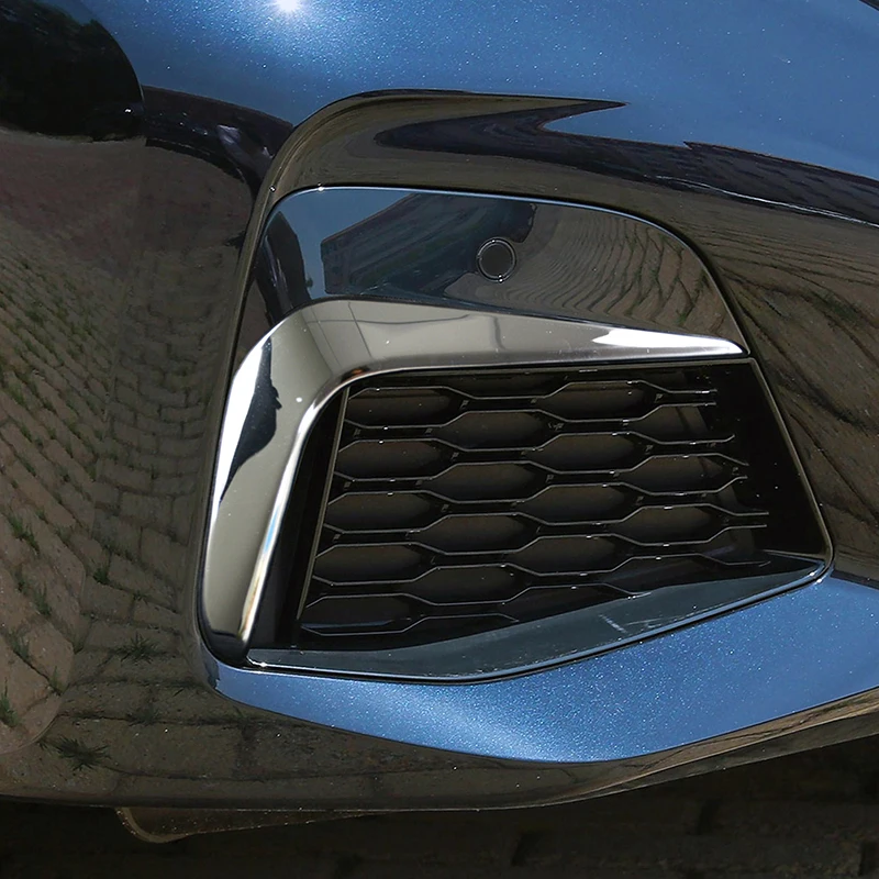 

Car Front Bumper Fog Lamp Foglight Frame Stainless Steel Trim Strip For BMW 3 Series G20 G28 2020-2022 Auto Exterior Accessories