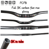 carbon handlebar  MTB Handlebar Flat Or Rise Handlebar 31.8*380-760mm matte bike parts handlebar carbon bicycle bike handlebar