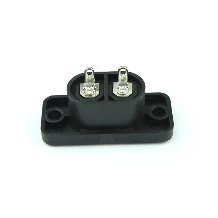 

AC 8-figure IEC320-C8 Industrial power socket 250V2.5A 8-figure two-pin power socket 35 x 15mm with two holes