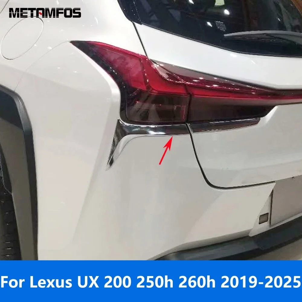

Rear Light Lamp Eyelid Eyebrow For Lexus UX 200 250h 260h 2019-2022 2023 2024 2025 Chrome Taillight Molding Trim Car Accessories