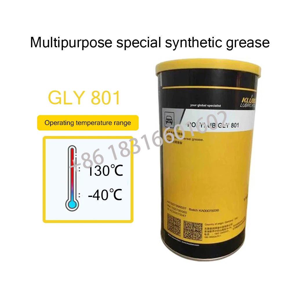 Kluber Lubrication GLY801 POLYLUB GLY 801 Contains 3 types of grease to help reduce friction and wear on sliding bearings