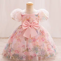 Hot selling flower girl wedding dress 2-8 years old piano performance dress light luxury children's high-end birthday party dres