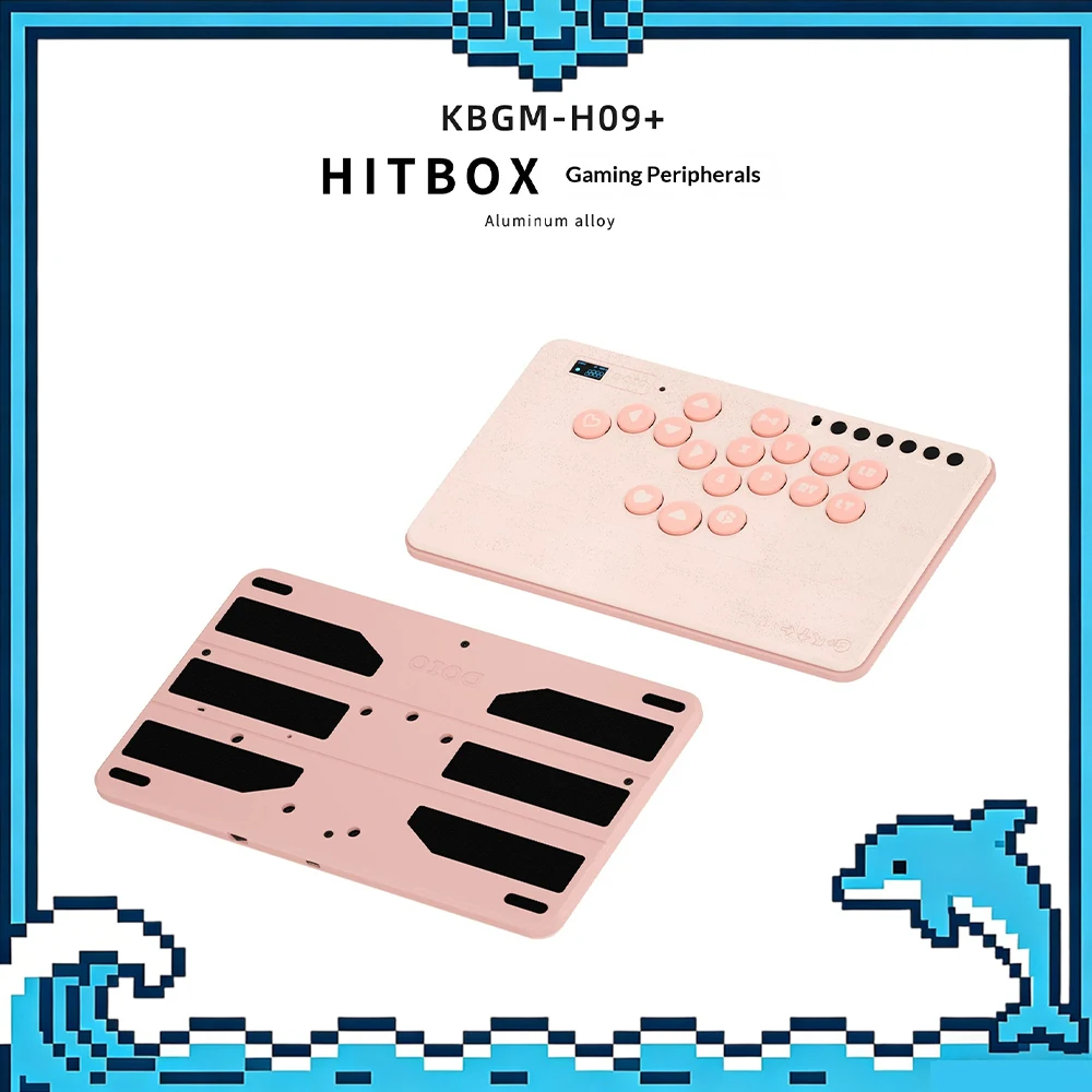 

DOIO KBGM-H09 Game Keyboard PBT Theme Keycap Independent Light Control Wired Keyboard Aluminum Alloy Shell Full Key Hot Plug