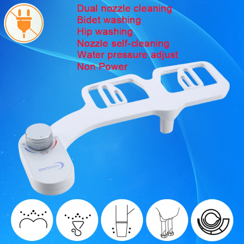 

WETIPS неэлектрическое простое мытье биде Sanitas bBde, простая установка, сиденье для унитаза, мытье ягодиц, душ, насадка для унитаза