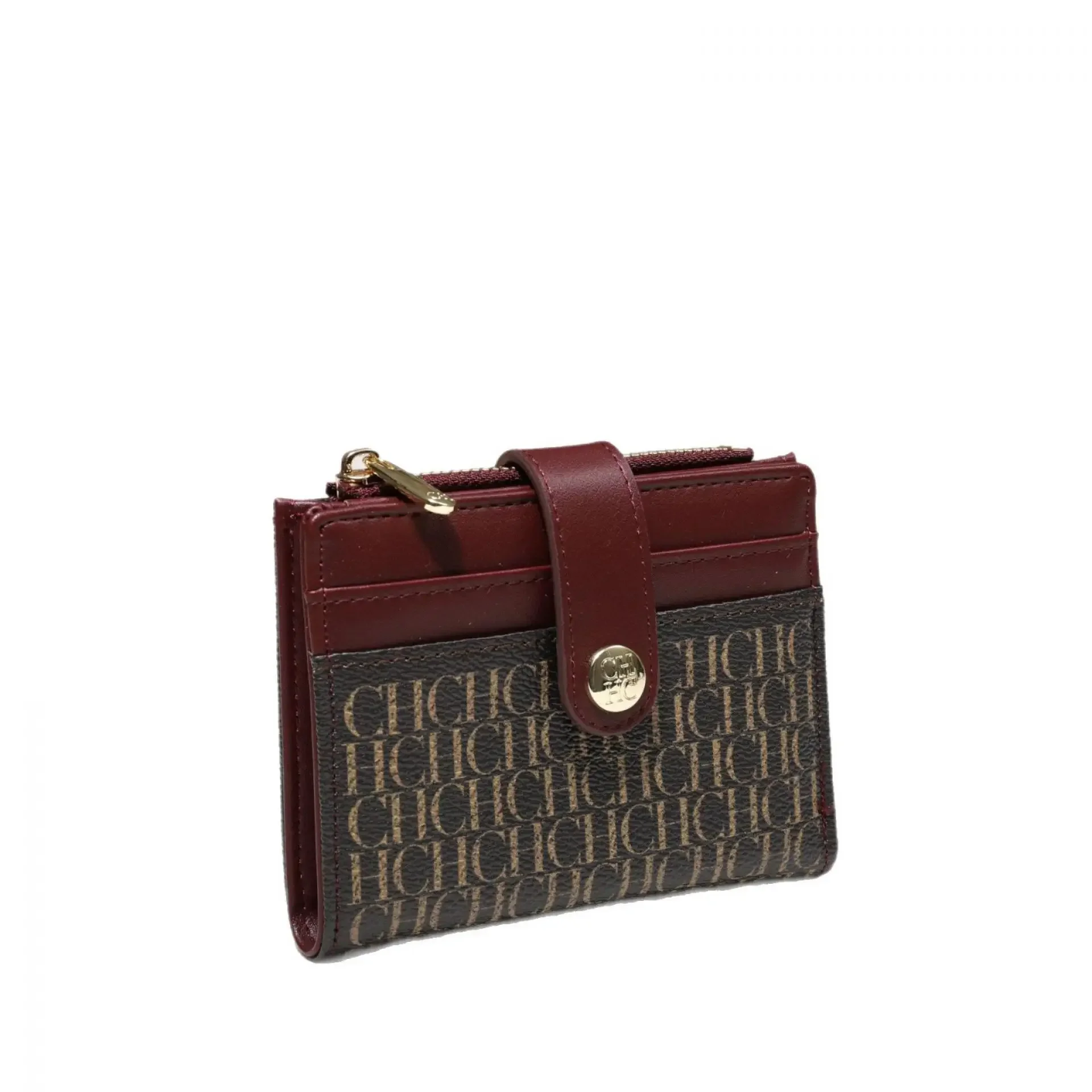 Luxury Classic Folding Wallet Small Lightweight Women's Wallet Retro Print Mini Card Holder Multi-function ID Card Coin Purse