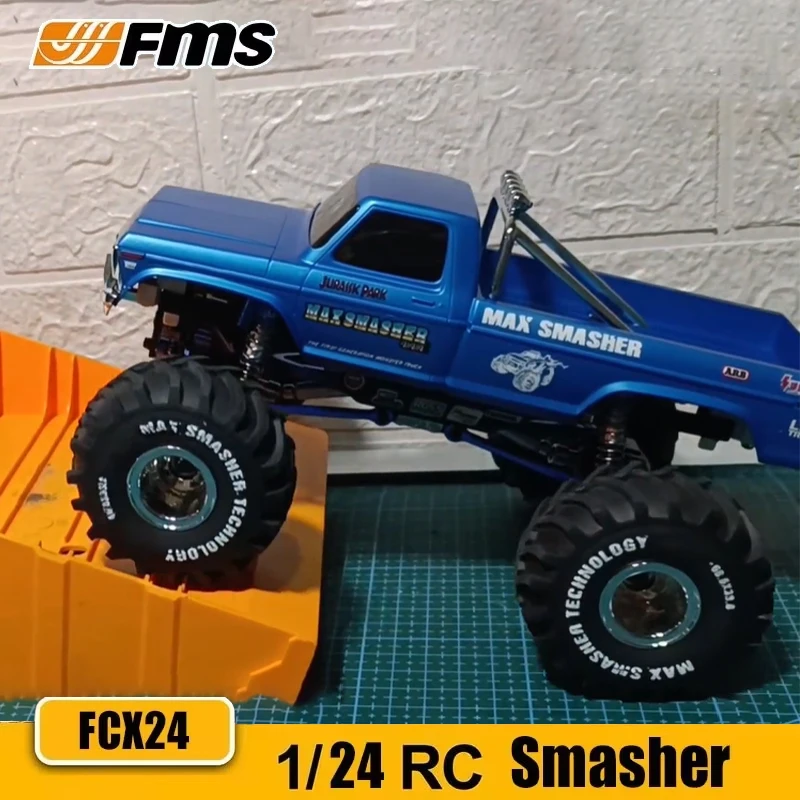

Радиоуправляемая машина FMS FCX24 1/24 MAX SMASHER 2S Smasher с дистанционным управлением, альпинистский автомобиль с полным приводом, имитация пикапа, альпинистская машина, игрушка для мальчика