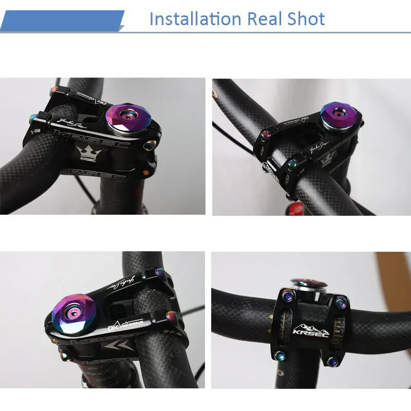 31.8mm Aluminum Bicycle Stem Downhill CNC MTB Bike Stem Mountain Road Bike Handlebar Ultra-light Short-Handle Stem