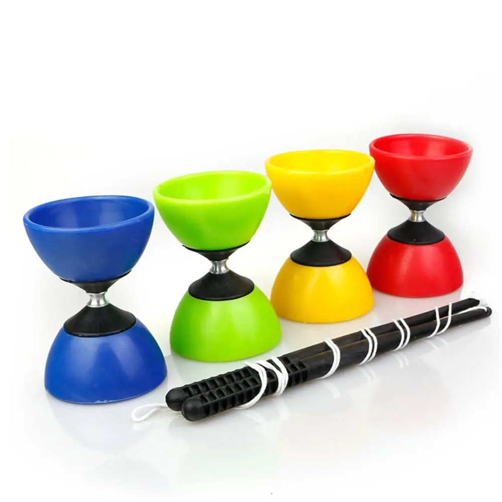 Corpo de construção couro chinês diabolo macio tigela forma chinês yo-yo engrossar diabolo brinquedo ao ar livre