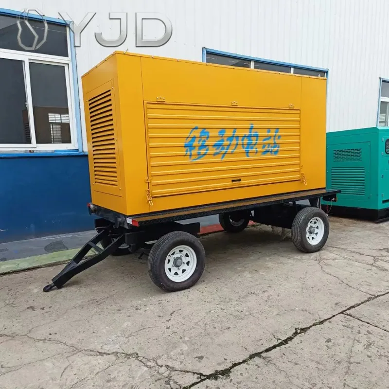 High Quality 30KW-1000KW Yuchai Silent Diesel Generator 3 Phase Mobile Trailer Genset ATS CE ISO9001 for Construction Mining