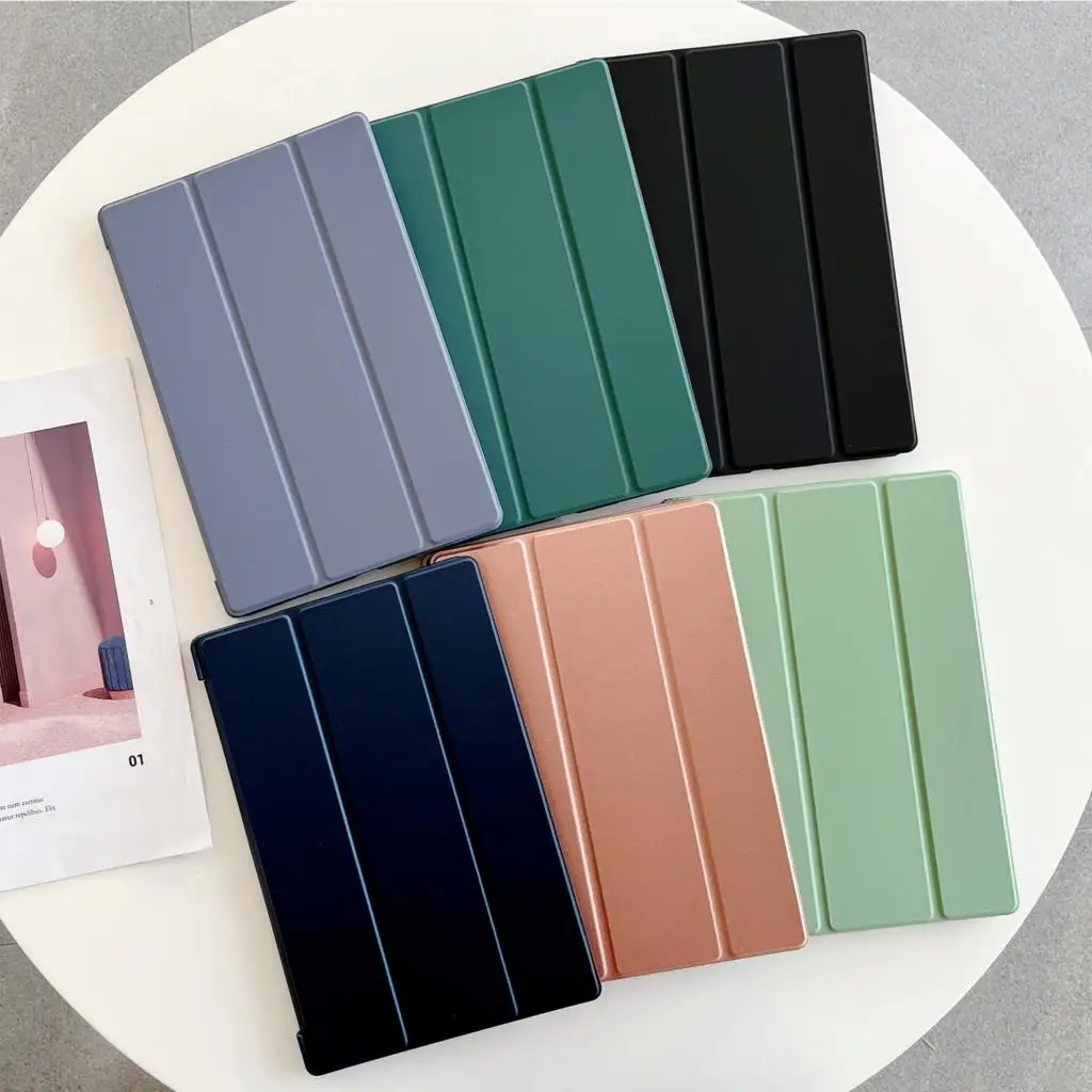 حافظة ثلاثية الطي لهاتف سامسونج جالاكسي تاب A8 2021 X205 X200 غطاء لوحي لهاتف سامسونج تاب A8 10.5 SM-X200 SM-X205 #1