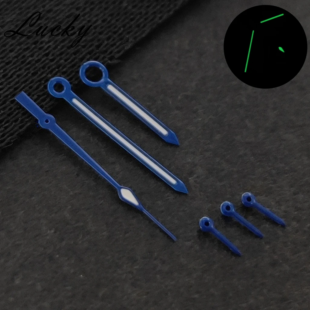 VK63 ساعة الأيدي C3 الأخضر مضيئة أبيض أزرق أسود صالح VK63A VK64 ساعات يد تعمل بالحركة الكوارتز أجزاء مؤشر/إبرة الملحقات